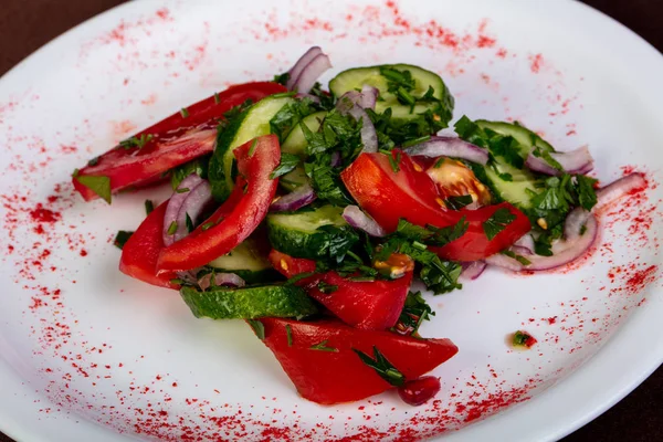 Gruzínský Traaditional Pikantní Zeleninový Salát — Stock fotografie