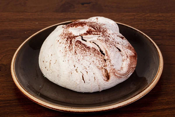 Merengue Lekker Dessert Plaat — Stockfoto