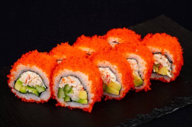 Yengeç ile Japon soğuk rulo