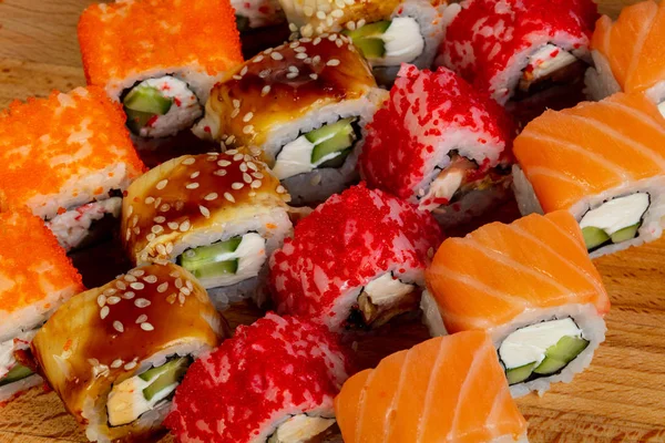 Japonia Sushi Rolki Zestaw — Zdjęcie stockowe