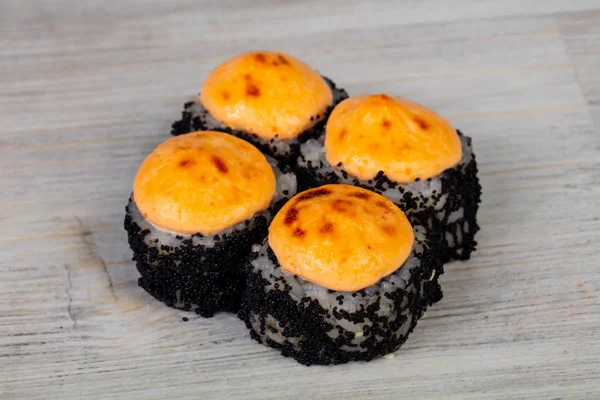 Rolo Assado Japonês Com Peixe — Fotografia de Stock