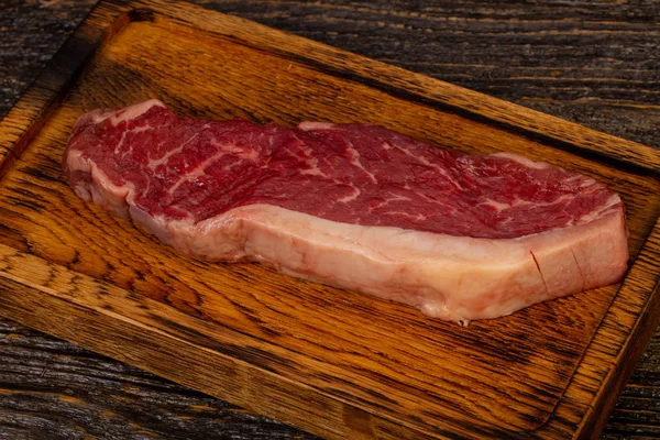 Filete Res Crudo Striploin Black Angus — Foto de Stock