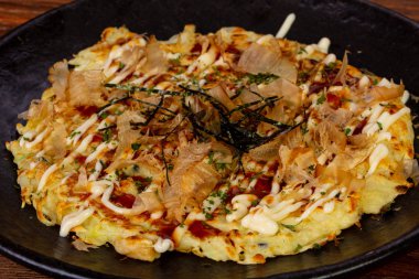 Deniz ürünleri ve balık Japon pizza