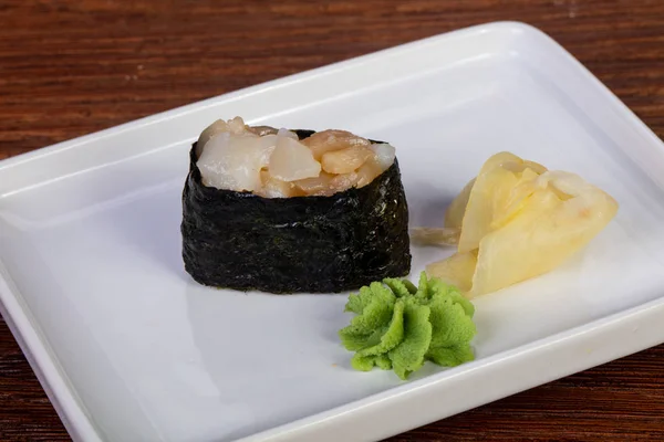 Japanese Sushi Gunkan Scallops — Stock Photo, Image