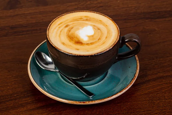 Hot Cappuccino coffee with cream