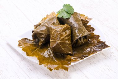 Beyaz geleneksel dolma etli