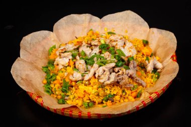 Asya mutfağı - Fried rice ile domuz eti