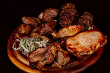 Şaşlık Kebap ayarla - domuz, sığır eti, kuzu, tavuk