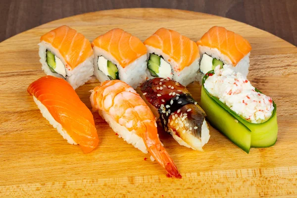Japonia Sushi Rolki Zestaw — Zdjęcie stockowe