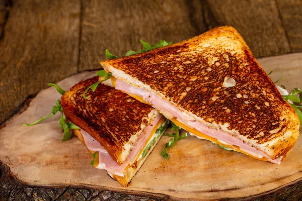 Panino Con Prosciutto Formaggio — Foto Stock