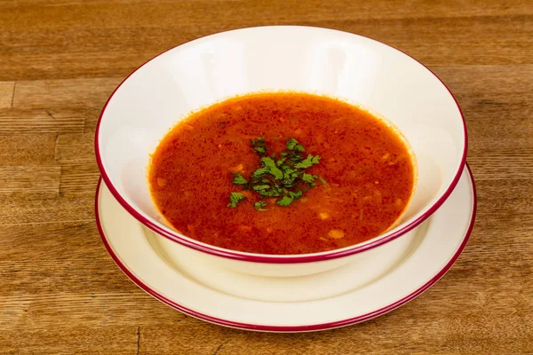 Caucasian spicy Kharcho soup with meat — Stock Image Caucasian Spicy Kharcho Soup Meat Royalty Free Stock Photos
