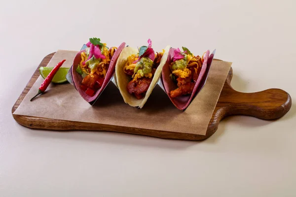 Traditioneller Mexikanischer Burrito Mit Fleisch — Stockfoto