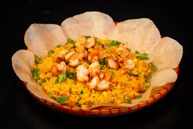 Asya mutfağı - Fried rice ile karides