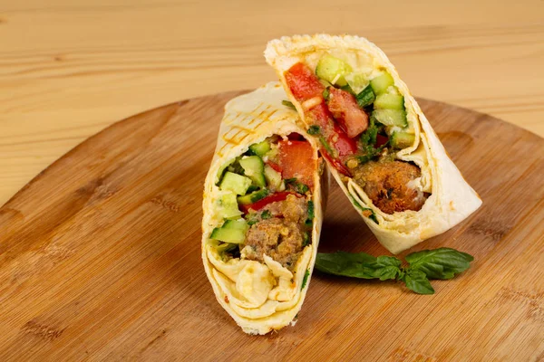 Shawarma Aux Falafels Légumes — Photo