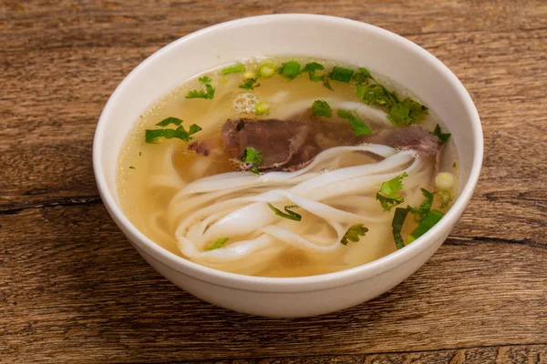 Sopa Vietnamita Pho Com Carne — Fotografia de Stock
