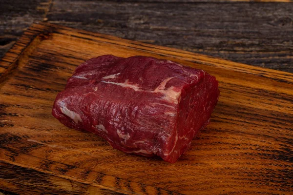 Raw Beef Steak Fillet Black Angus — Stock Photo, Image