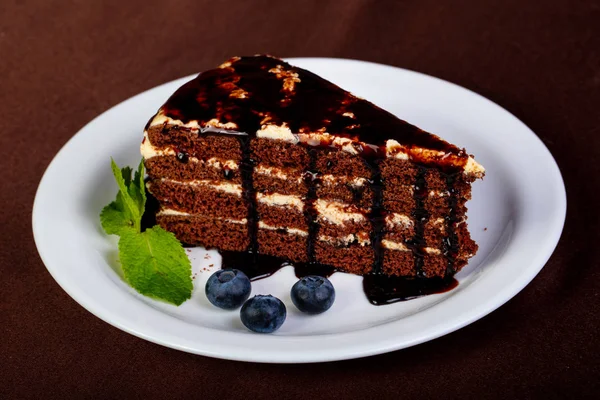 Вкусный Торт Сливками — стоковое фото
