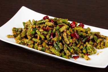 Çin mutfağı - kızarmış yeşil fasulye