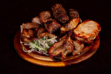 Şaşlık Kebap ayarla - domuz, sığır eti, kuzu, tavuk