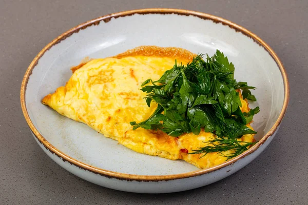 Omelete Com Ervas Queijo — Fotografia de Stock