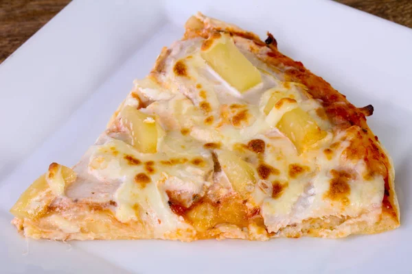Pineapple Pizza Soft Cheese — Stock Photo, Image
