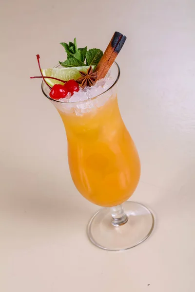 Tequila Sunrise Cocktail Mint — Stock Photo, Image