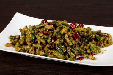 Çin mutfağı - kızarmış yeşil fasulye