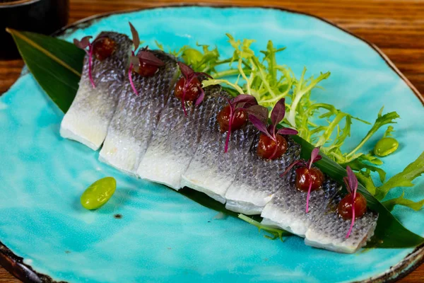 Filé Seabass Saboroso Cozinha Dietética — Fotografia de Stock