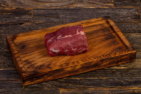 Syrové Hovězí Steak Zaoblení Black Angus — Stock fotografie