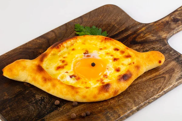 Cocina Caucásica Khachapuri Con Queso —  Fotos de Stock