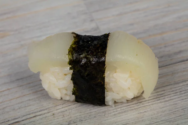 Sushi Frío Japonés Con Calamar —  Fotos de Stock