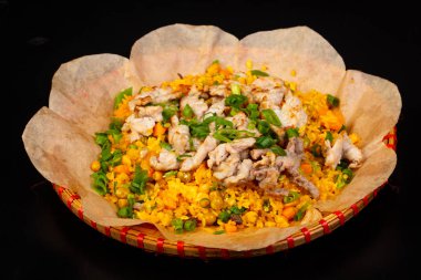 Asya mutfağı - Fried rice ile domuz eti