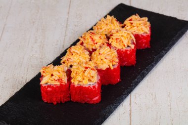 Japon pişmiş rulo ile balık