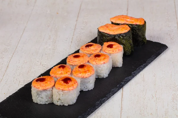 Japanese baked roll with fish