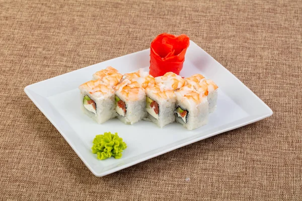 Roll Prawn Salmon — Stock Photo, Image