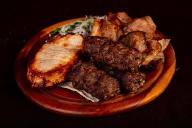 Şaşlık Kebap ayarla - domuz, sığır eti, kuzu, tavuk