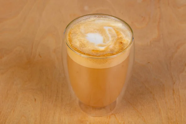 Coffee Cappuccino Glass Milk — Stock Photo, Image