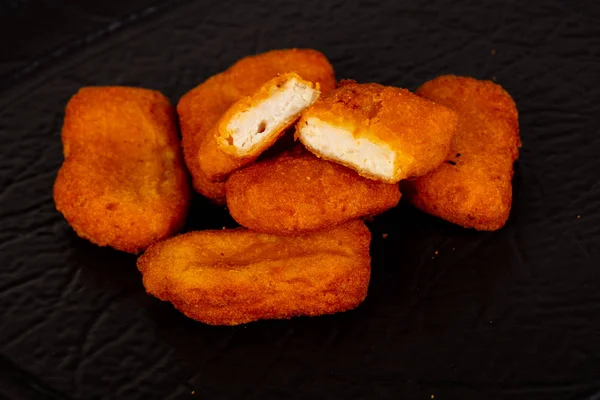 Fried Chicken Nuggets Heap Snack — Stock Photo, Image