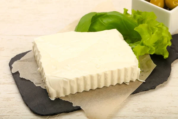 Beyaz Peynir Zeytin — Stok fotoğraf