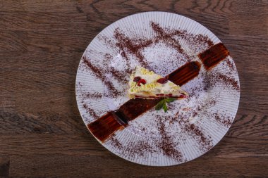 Hizmet çilek nane ile pasta