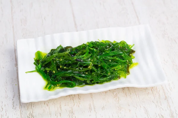 Tasty Plate Marrinated Algae — Stock Photo, Image