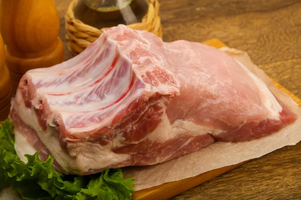 Сырое Мясо Свинины Выпечки — стоковое фото