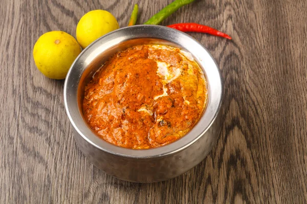 Cuisine Traditionnelle Indienne Poulet Beurre Crème — Photo