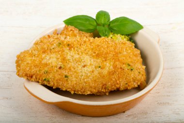 Susam ve haşlanmış sebzeler ile tavuk