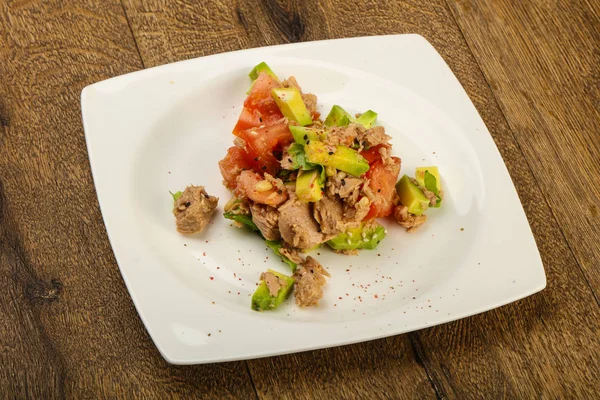 Ensalada Atún Aguacate Con Semillas Sésamo —  Fotos de Stock