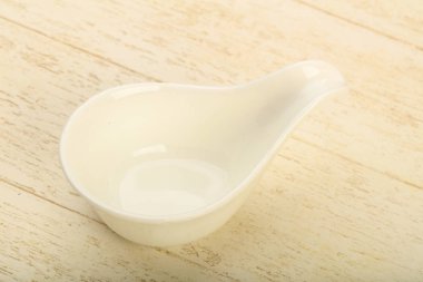 Ev veya ahşap arka plan üzerinde restorant için boş levha