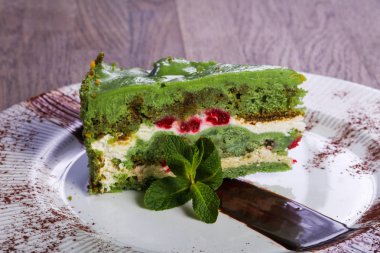 Hizmet çilek nane ile pasta