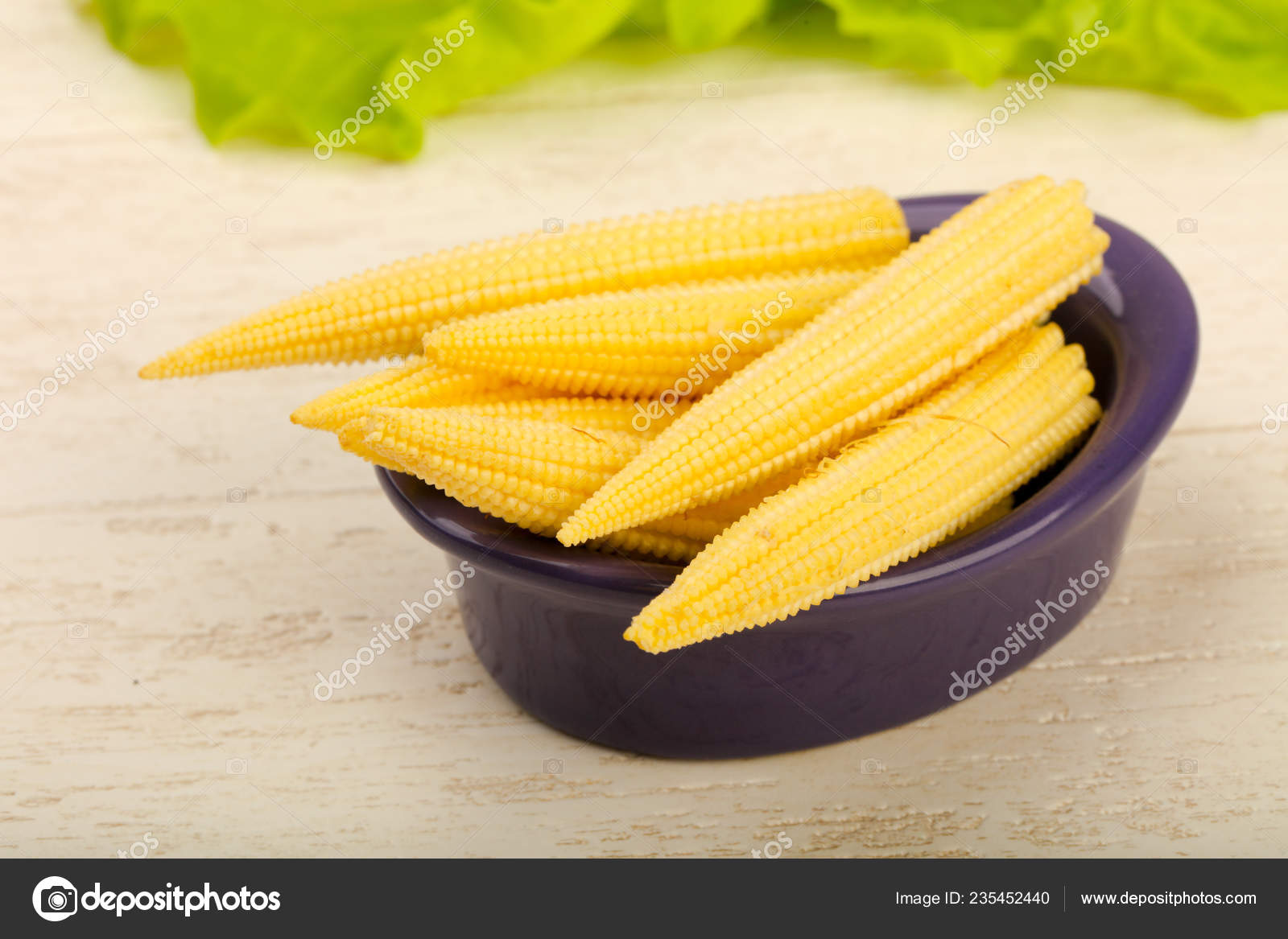 Young Raw Baby Corn — Stock Photo © AndreySt 235452440