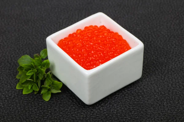 Caviar Rojo Lujo Tazón —  Fotos de Stock