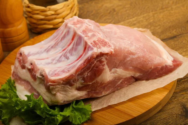 Rohes Schweinefleisch Zum Backen — Stockfoto